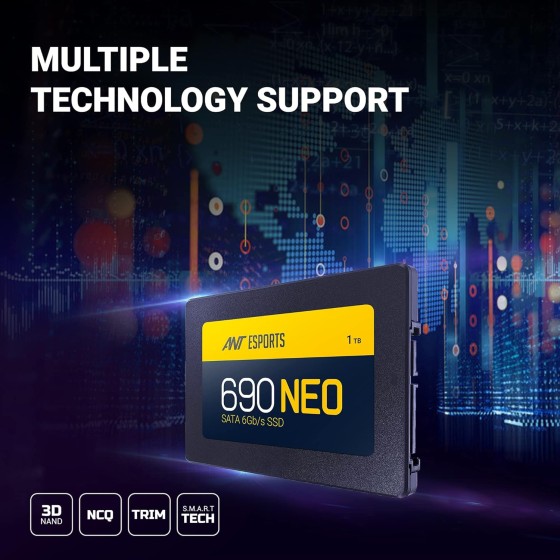 ANT Esports 690 Neo 1TB 2.5Inch Sata SSD ANT Esports 690 Neo 1TB 2.5Inch Sata SSD