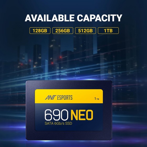 ANT Esports 690 Neo 1TB 2.5Inch Sata SSD ANT Esports 690 Neo 1TB 2.5Inch Sata SSD