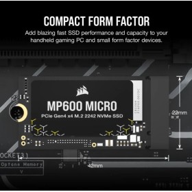 Corsair MP600 MICRO 2TB PCIe 4.0 (Gen4)x4 NVMe M.2 2242 SSD
