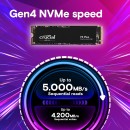 Crucial P3 Plus 4TB M.2 NVMe 2280 PCIe Gen4 X4 3D NAND Internal Solid State Drive, up to 4800MB/s | CT4000P3PSSD8