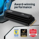 Crucial T700 1TB Gen5 NVMe M.2 SSD with Heatsink Crucial T700 1TB Gen5 NVMe M.2 SSD with Heatsink