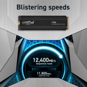 Crucial T700 2TB Gen5 NVMe M.2 SSD with Heatsink
