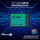 EVM25 128GB 2.5 INCH Sata Solid State Drive Faster Boot-Up and Load Times with Read Speeds up to 500MB/s & Write Speeds up to 340MB/s - High-Performance Storage with 5 Year Warranty (EVM25/128GB) EVM25 128GB 2.5 INCH Sata Solid State Drive Faster Boot-Up and Load Times with Read Speeds up to 500MB/s & Write Speeds up to 340MB/s - High-Performance Storage with 5 Year Warranty (EVM25/128GB)