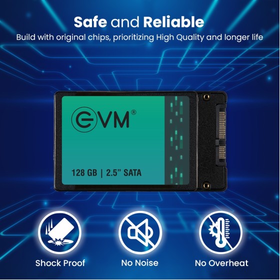 EVM25 128GB 2.5 INCH Sata Solid State Drive Faster Boot-Up and Load Times with Read Speeds up to 500MB/s & Write Speeds up to 340MB/s - High-Performance Storage with 5 Year Warranty (EVM25/128GB) EVM25 128GB 2.5 INCH Sata Solid State Drive Faster Boot-Up and Load Times with Read Speeds up to 500MB/s & Write Speeds up to 340MB/s - High-Performance Storage with 5 Year Warranty (EVM25/128GB)