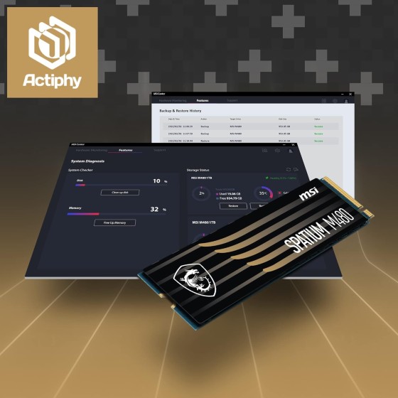 Msi Spatium M480 1TB M.2 NVMe PCIe Gen4 SSD