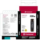 Transcend ESD310 128GB Black External Portable SSD