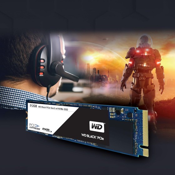 WD Black PCIe NVMe-based SSD M.2 2280 512GB Internal Solid State Drive [WDS512G1X0C]
