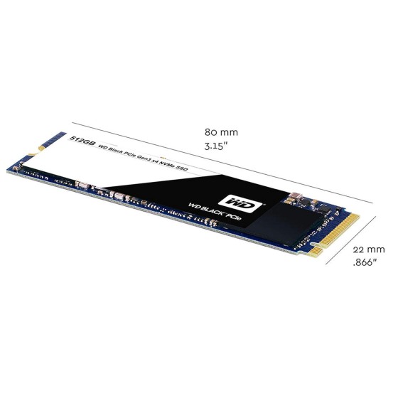 WD Black PCIe NVMe-based SSD M.2 2280 512GB Internal Solid State Drive [WDS512G1X0C]