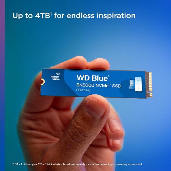 Western Digital Blue SN5000 NVMe 500GB M.2 Gen4 SSD