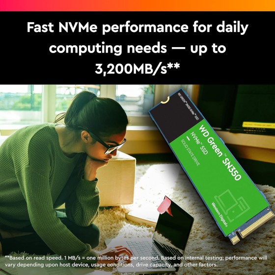 Western Digital Green SN350 NVMe 250GB M.2 Gen3 SSD