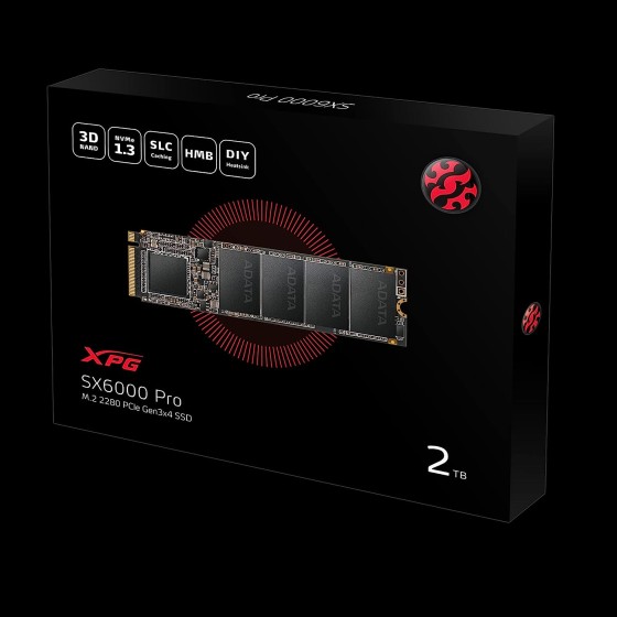 Adata XPG Sx6000 Pro 2TB Nvme M.2 2280 PCIe Gen3 X 4 Internal Solid State Drive Adata XPG Sx6000 Pro 2TB Nvme M.2 2280 PCIe Gen3 X 4 Internal Solid State Drive