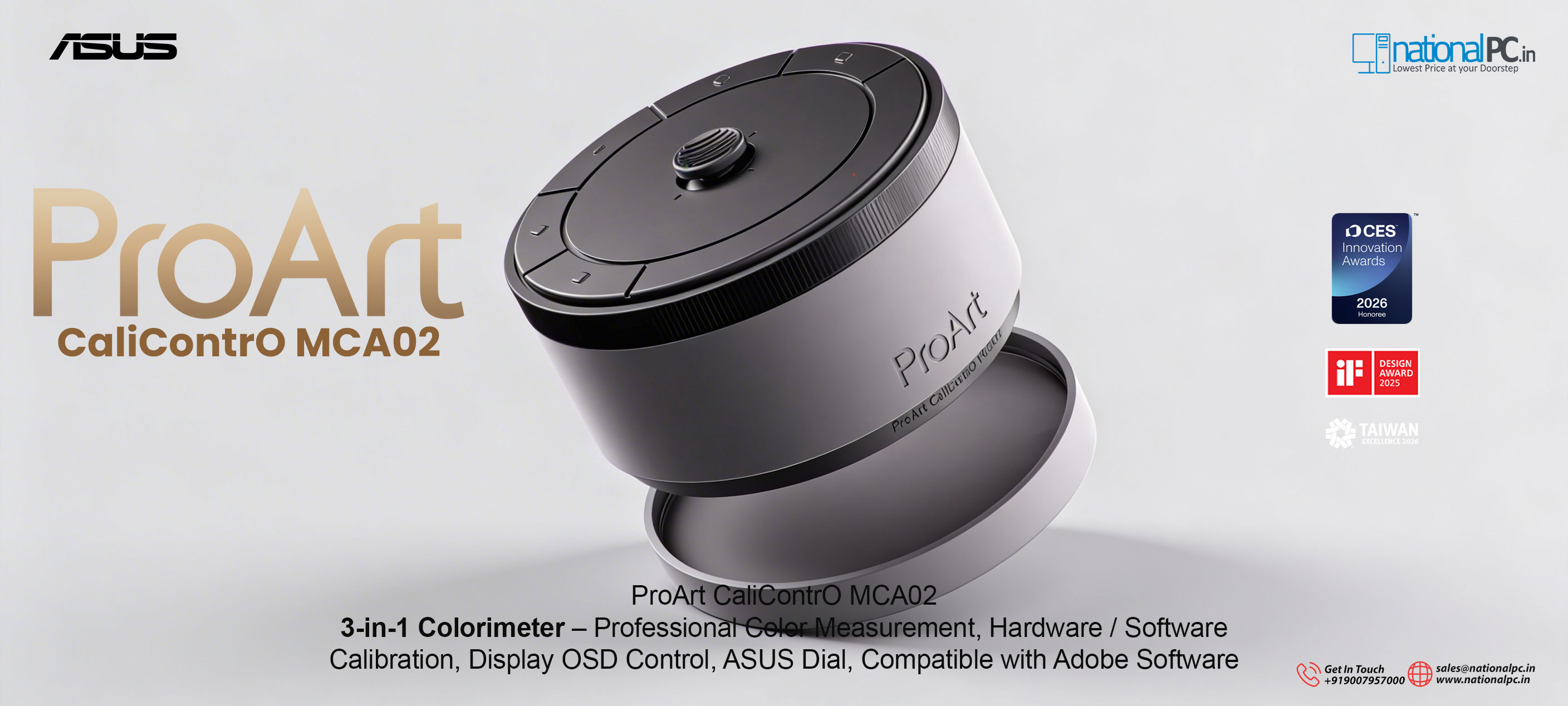 ASUS ProArt CaliContrO MCA02: The “Creator Control Pod” That Also Calibrates Your Display