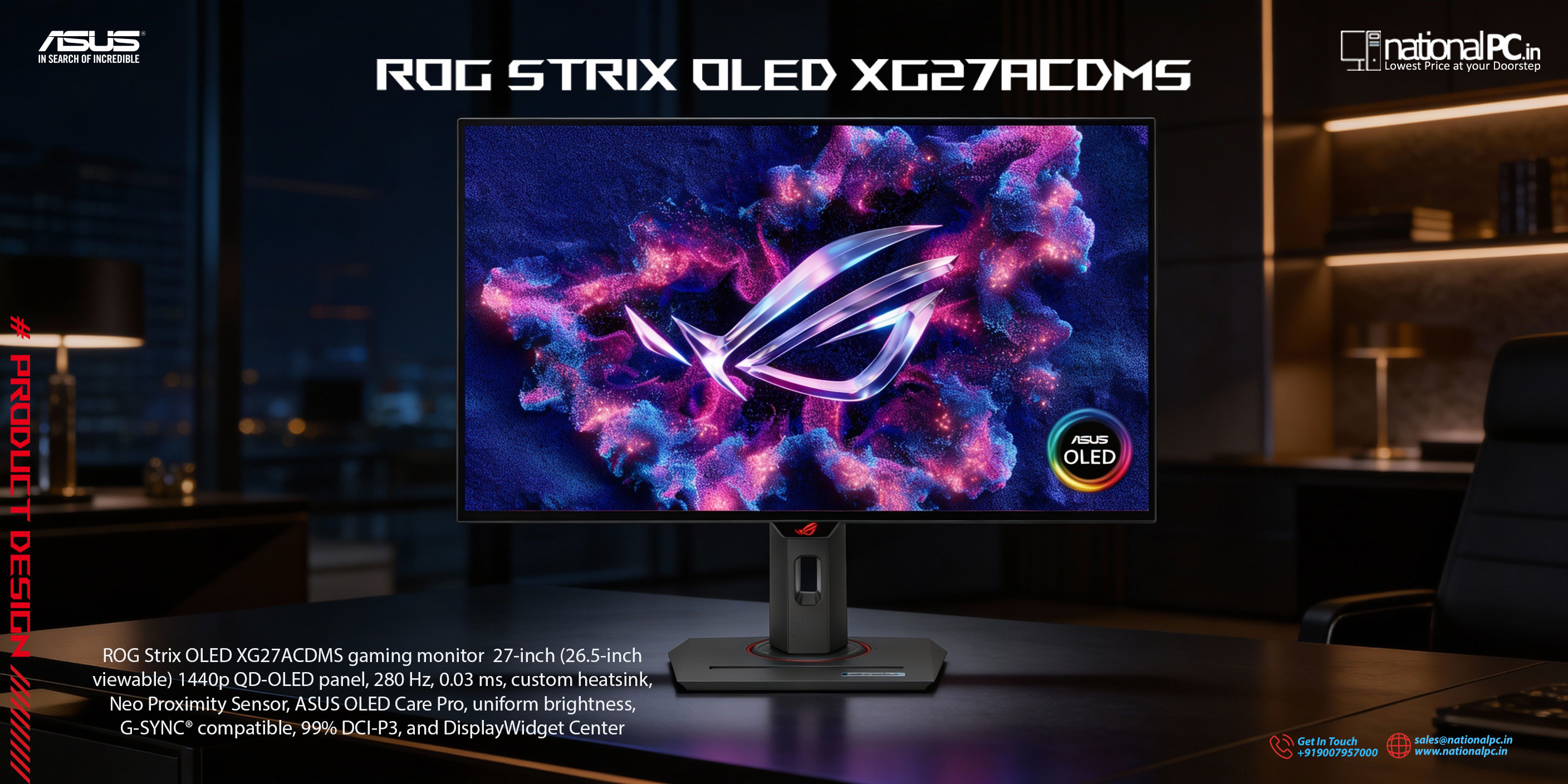 ASUS ROG Strix OLED XG27ACDMS Review : 280Hz QD-OLED done right