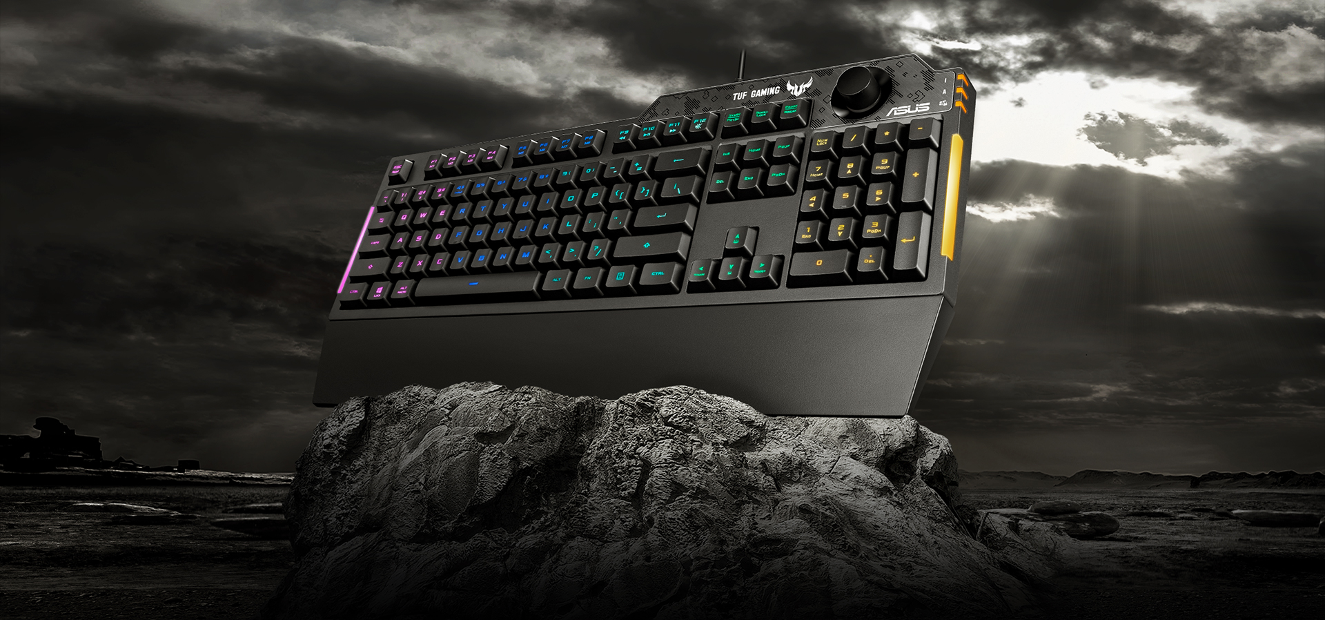 ASUS TUF Gaming K1 Review: Tough, Practical RGB Keyboard with a Brilliant Volume Knob