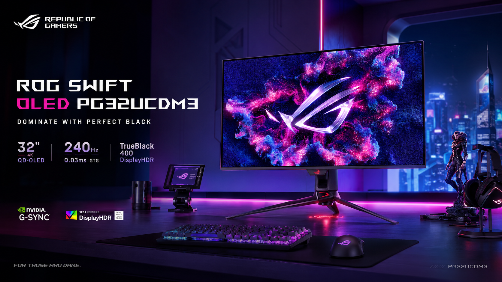 ASUS ROG Swift OLED PG32UCDM3 Review: 32-inch 4K 240Hz Tandem QD-OLED Gaming Monitor