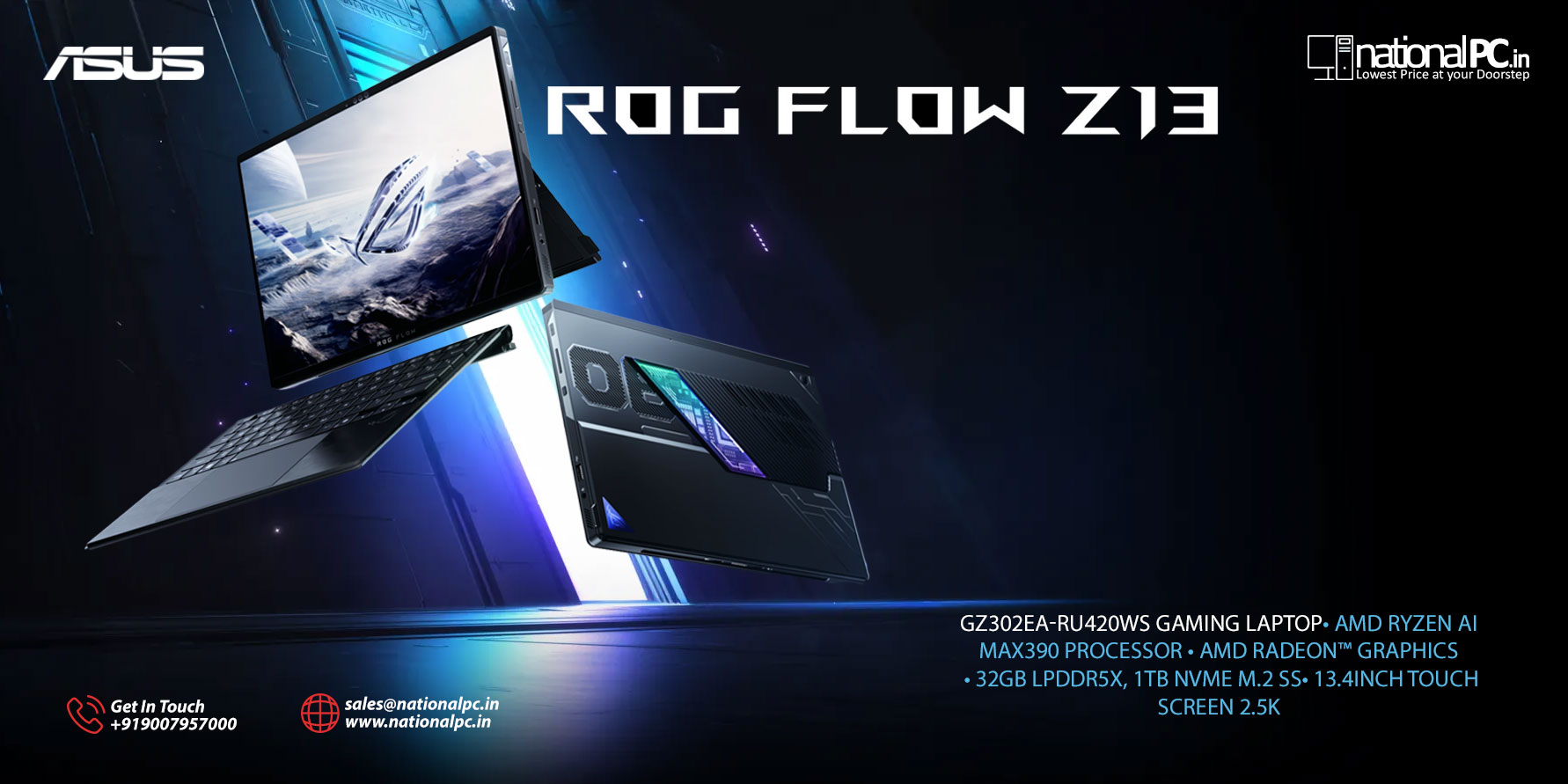 ASUS ROG Flow Z13 (GZ302EA) – Gaming & AI in a 13″ Detachable Powerhouse