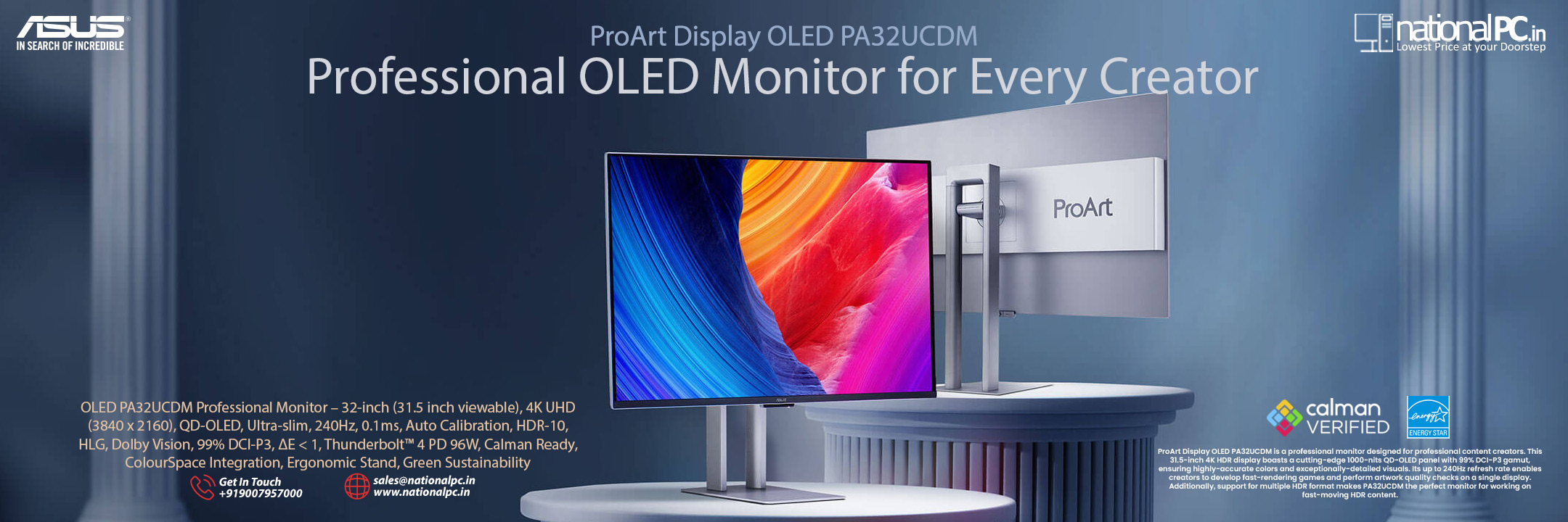 ProArt Display OLED PA32UCDM