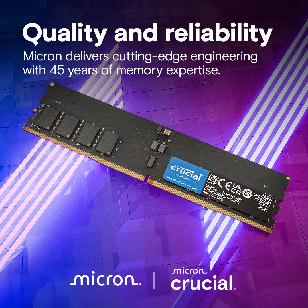 Crucial 32GB DDR5-6400 CUDIMM Desktop Memory - image 4