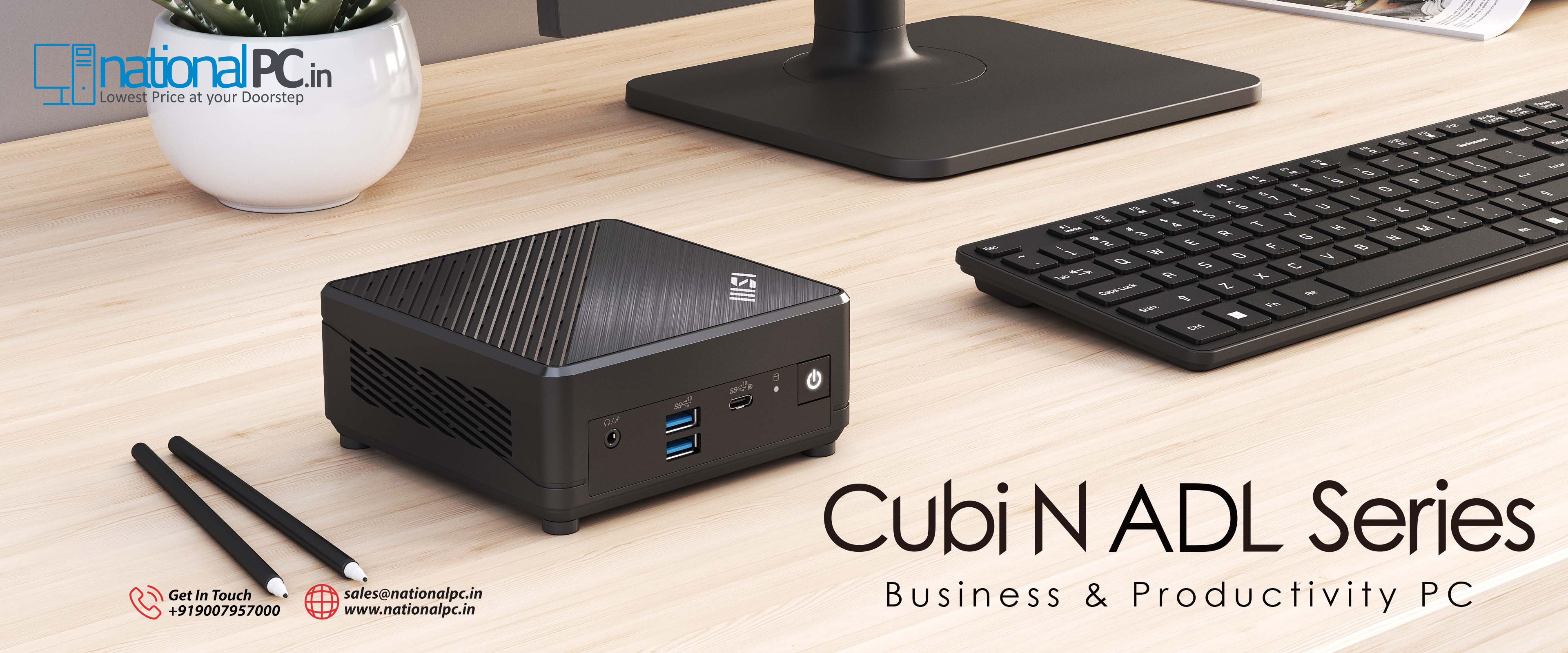 MSI Cubi N ADL‑S (N100/N200) – Ultra‑Compact Fanless Barebone Mini PC