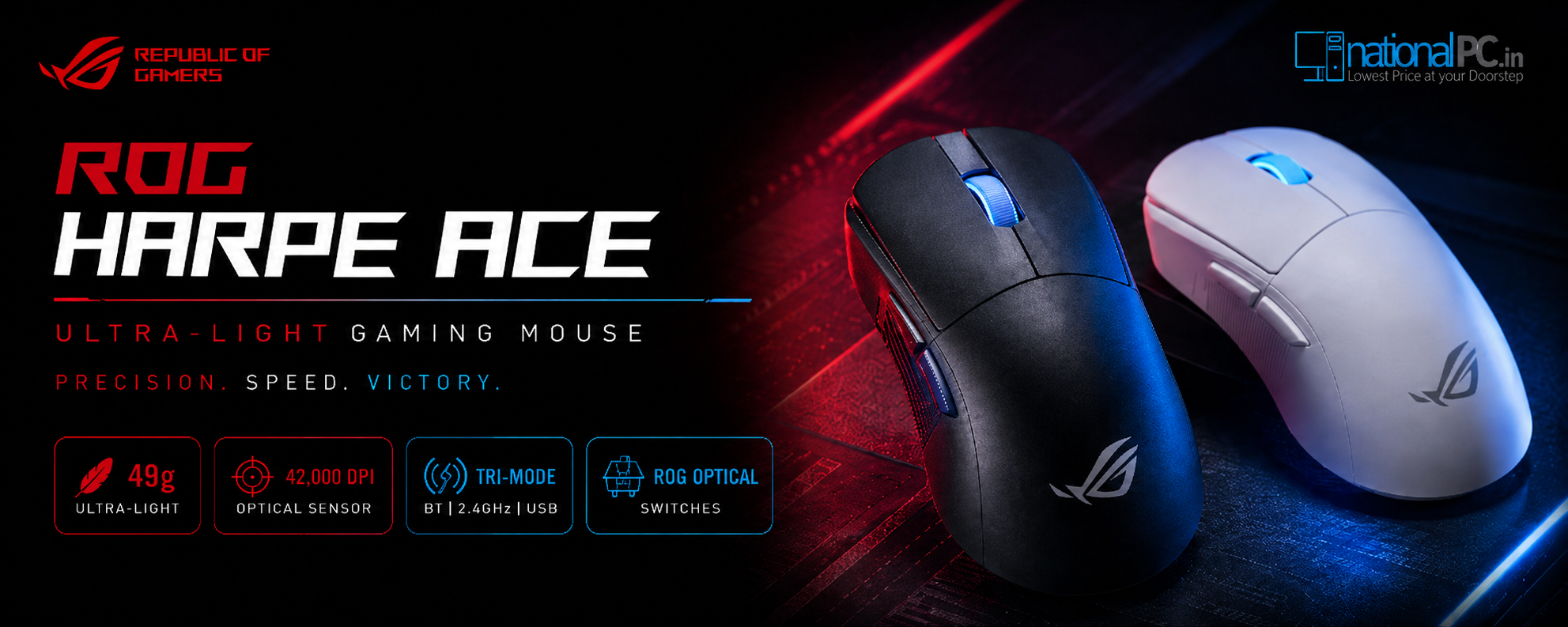 ROG Harpe Ace Review – Why This Lightweight Gaming Mouse Feels Faster for FPS Players