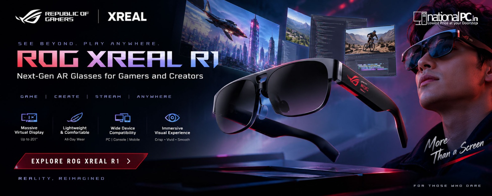 ROG XREAL R1 Review: 240Hz Gaming AR Glasses with Micro-OLED, 171-inch Virtual Screen 