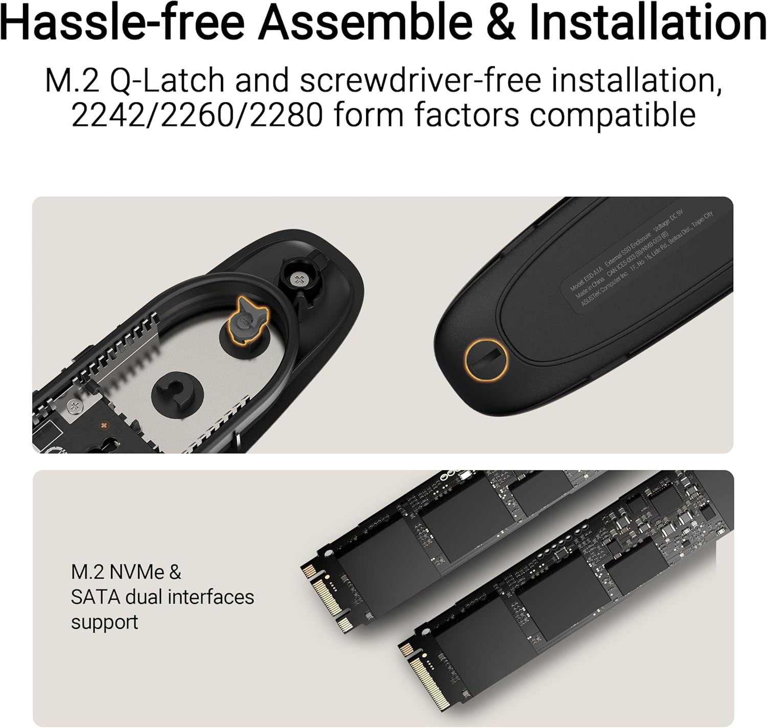 ASUS Cobble M.2 USB-C 3.2 Gen 2 SSD Enclosure - image 5