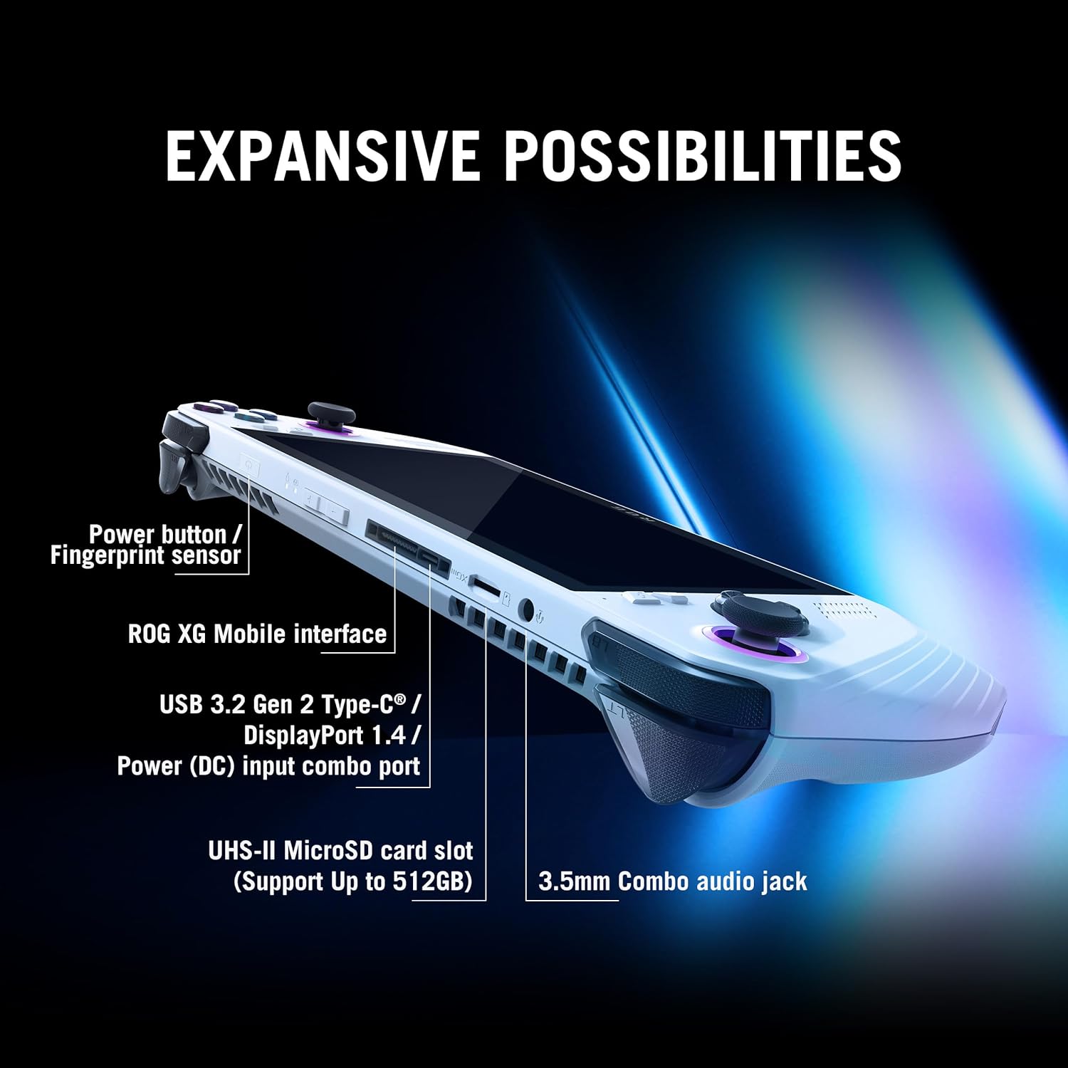 ASUS ROG Ally RC71L-NH001W Handheld Gaming Console white - image 13