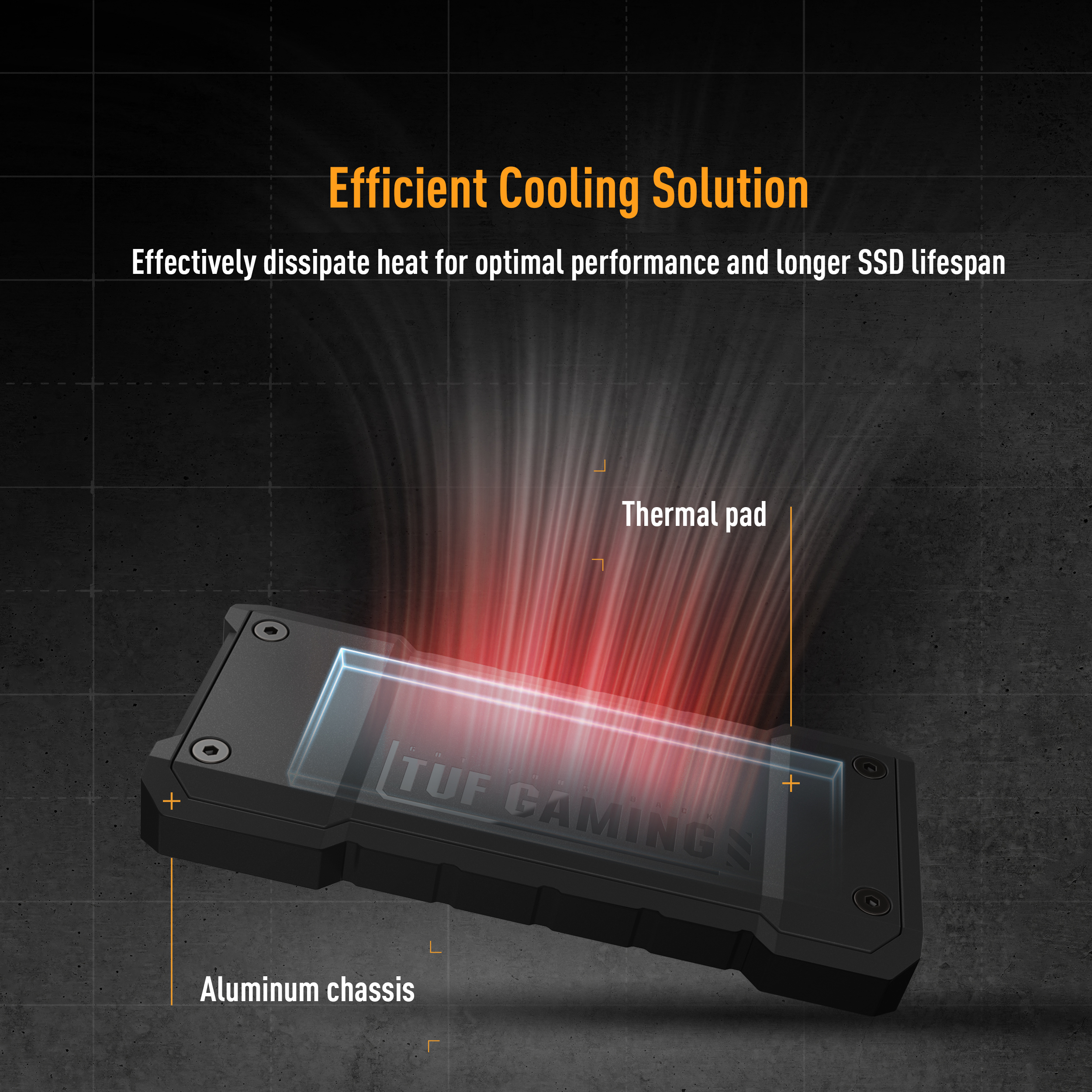 ASUS TUF Gaming A2 USB-C 3.2 Gen 2x2 SSD Enclosure - image 5