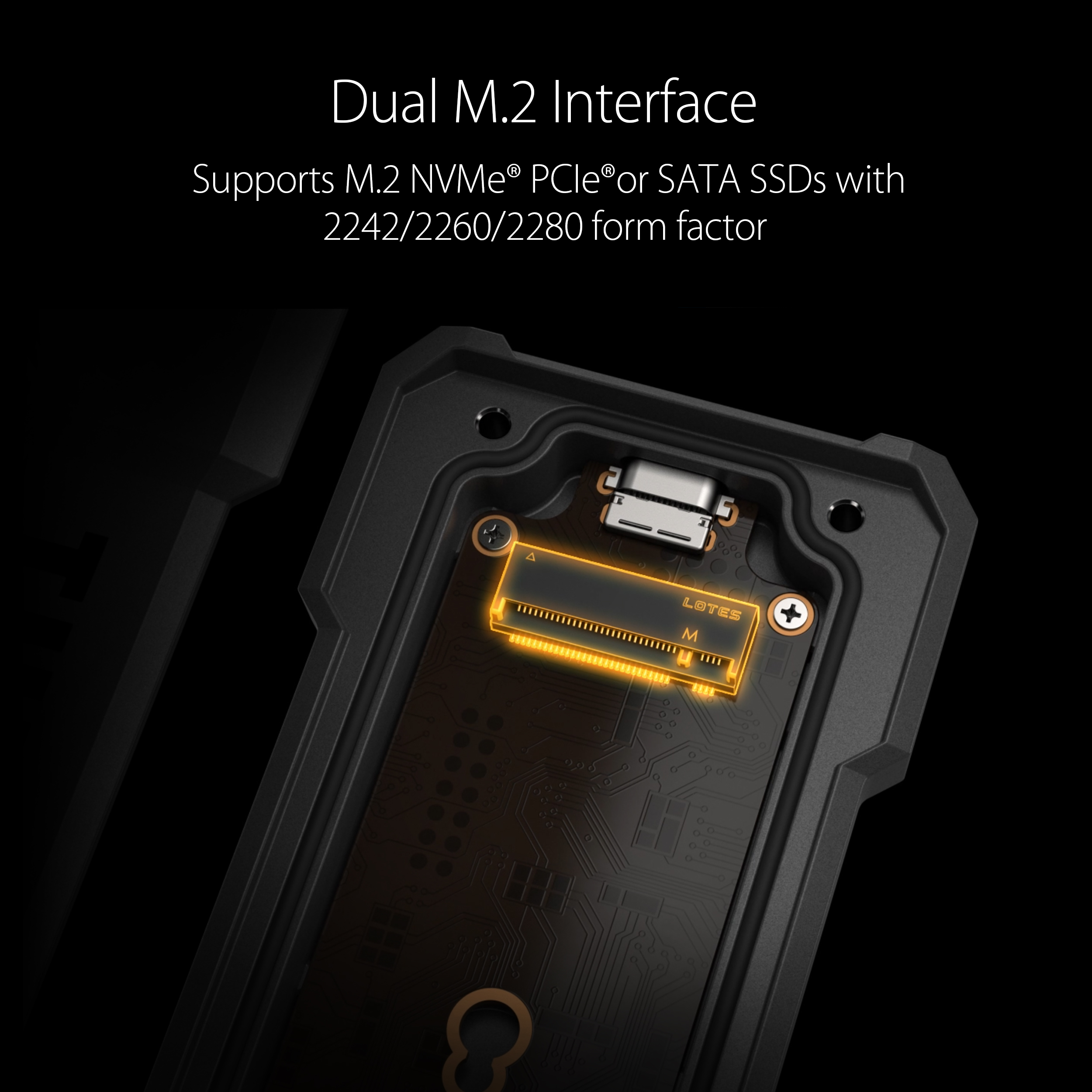 ASUS TUF Gaming A1 USB-C 3.2 NVMe and SATA M.2 SSD enclosure - image 4
