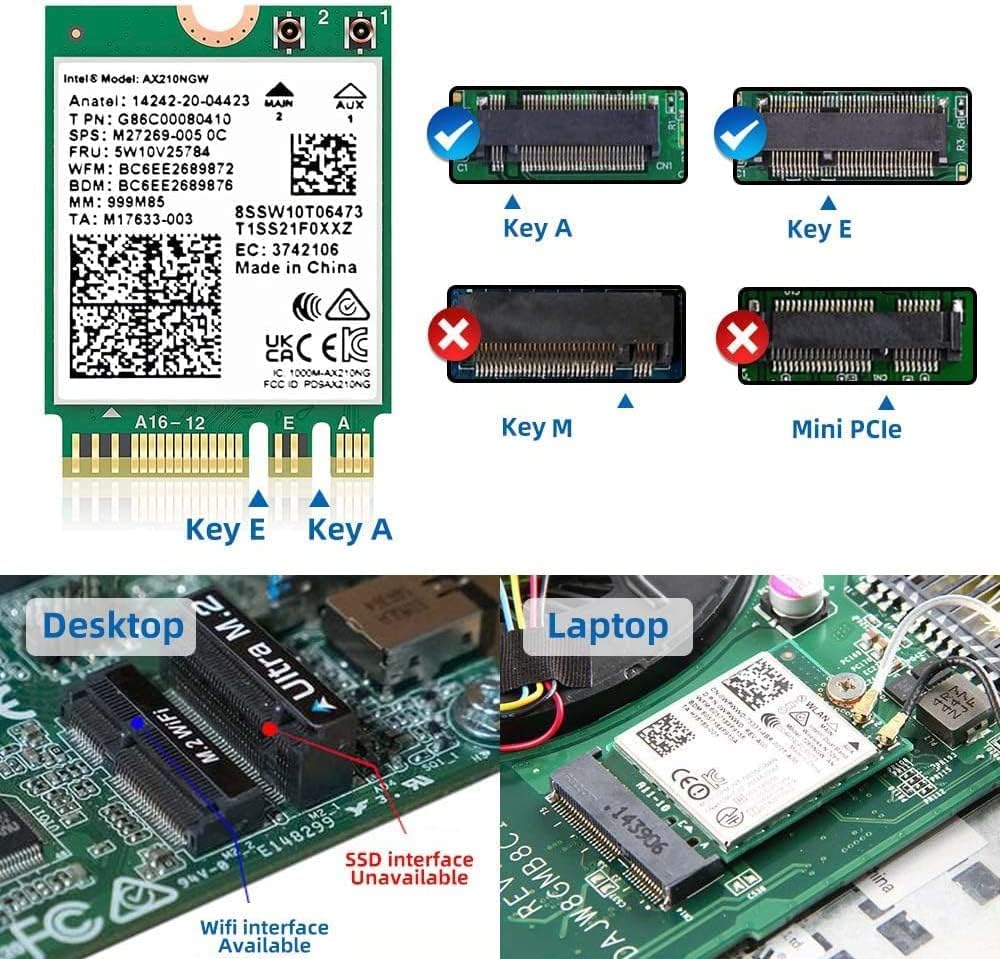 Asrock AX210 M.2 Wi-Fi 6E Kit - image 3