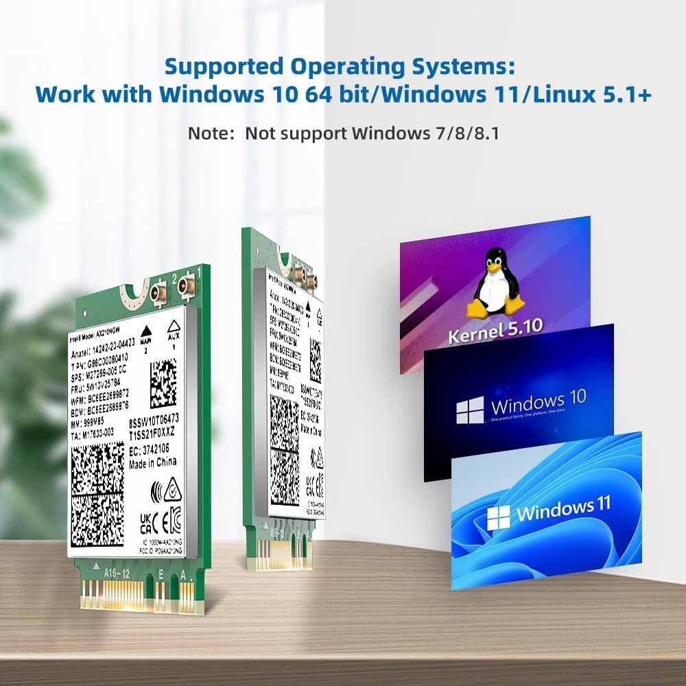 Asrock AX210 M.2 Wi-Fi 6E Kit - image 4