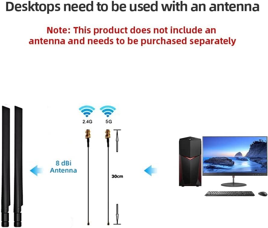 Asrock AX210 M.2 Wi-Fi 6E Kit - image 5