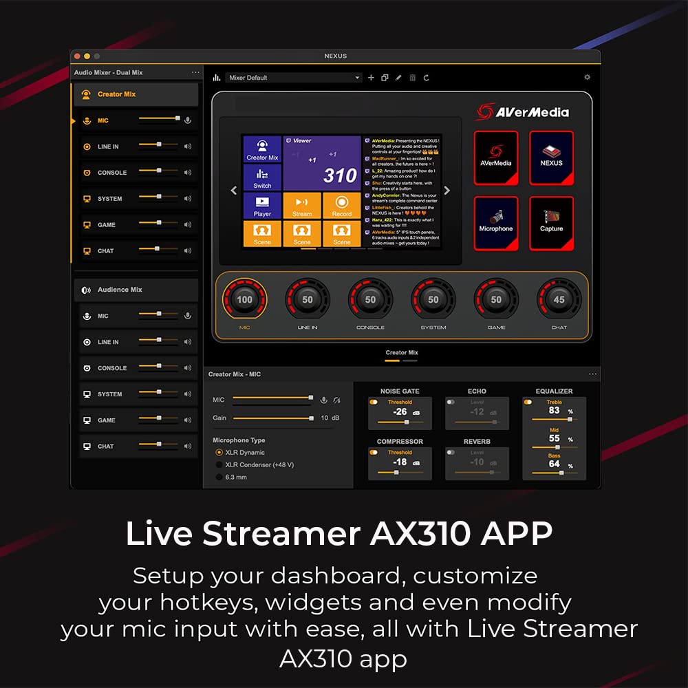 Avermedia Live Streamer Nexus AX310 Audio Mixer - image 7
