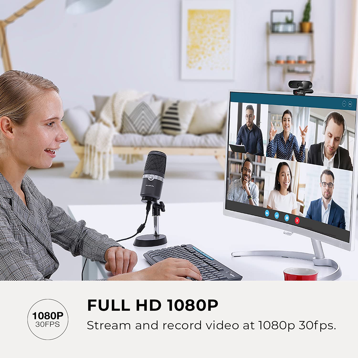 Avermedia PW310P Black Webcam - image 4