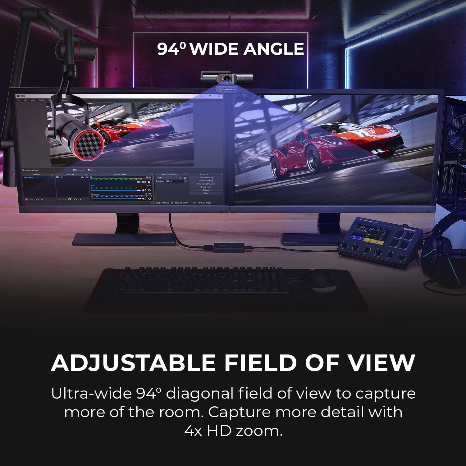 Avermedia PW513 Black Webcam - image 5