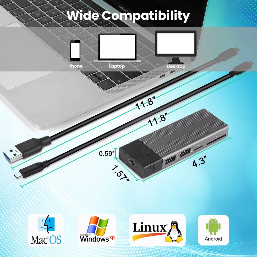 M.2 SSD ENCLOSURE + HUB - image 6
