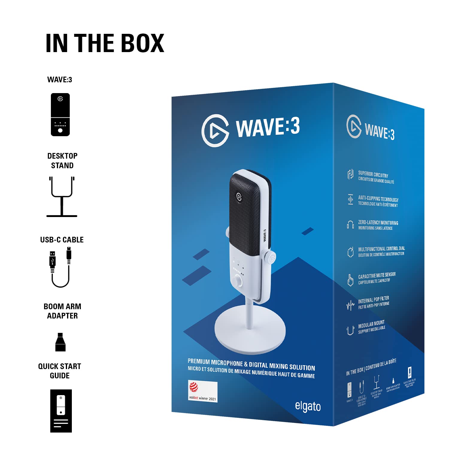 Elgato Wave 3 USB Microphone White - image 10