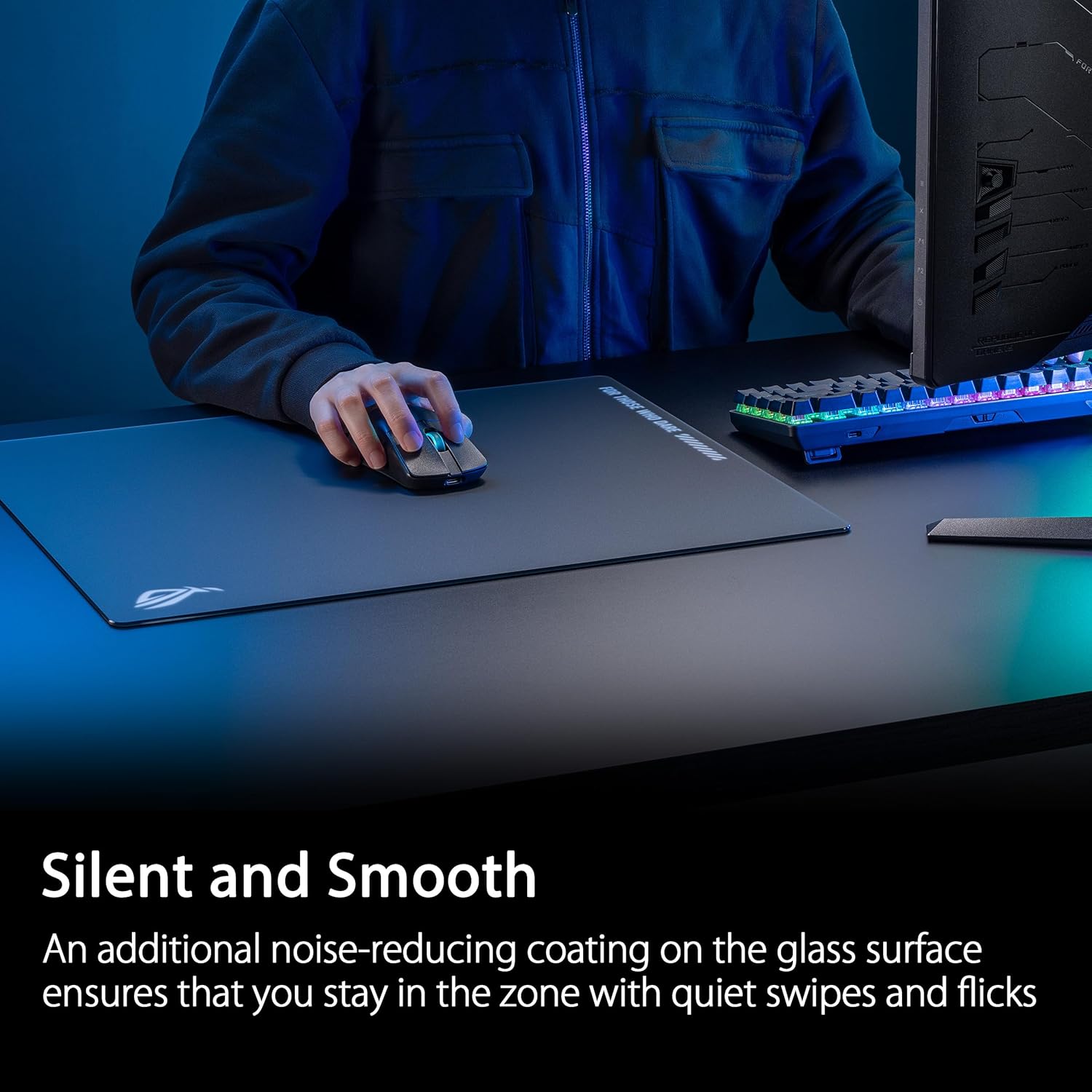 ASUS ROG Moonstone Ace L Mouse Pad Black - image 5