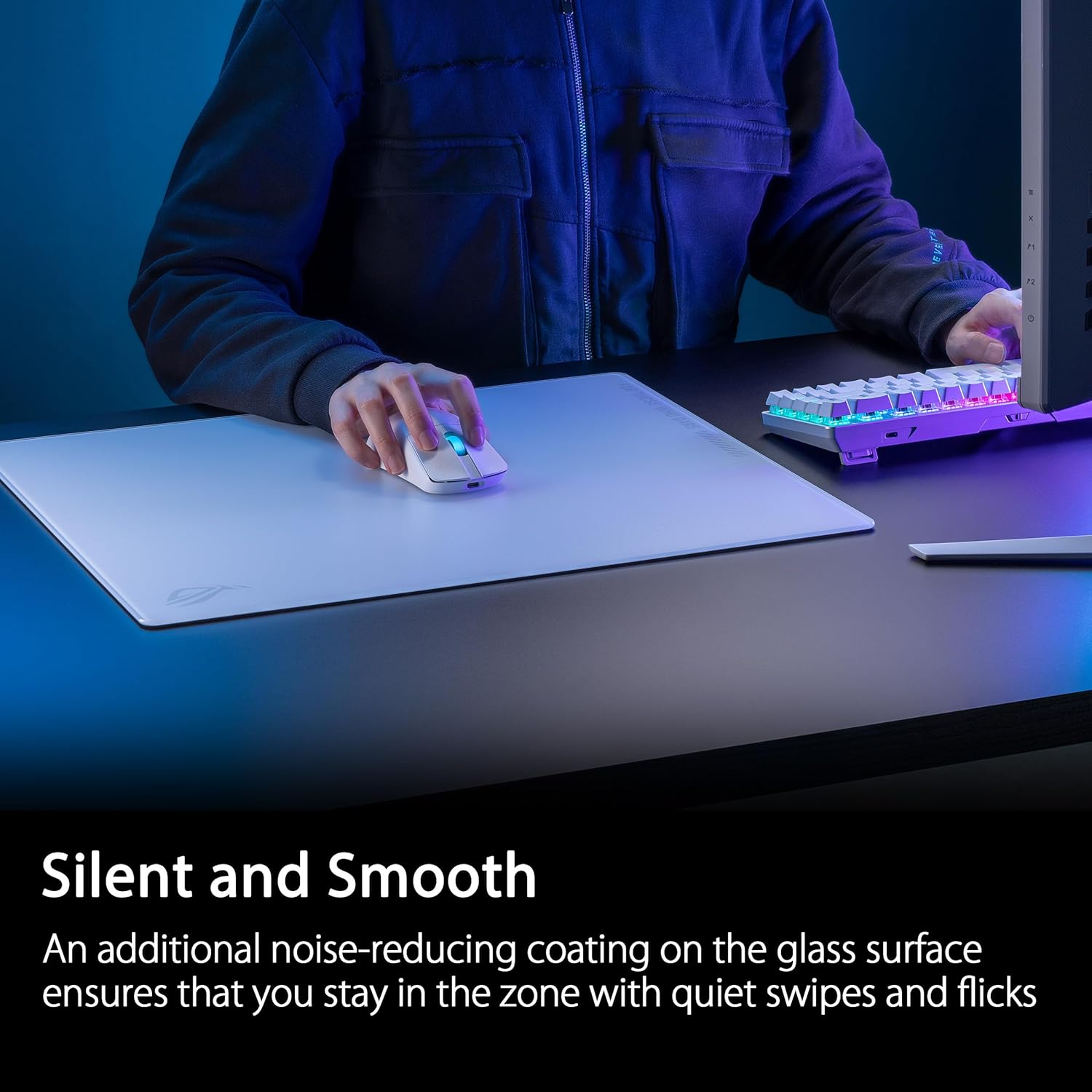 ASUS ROG Moonstone Ace L Mouse Pad White - image 5