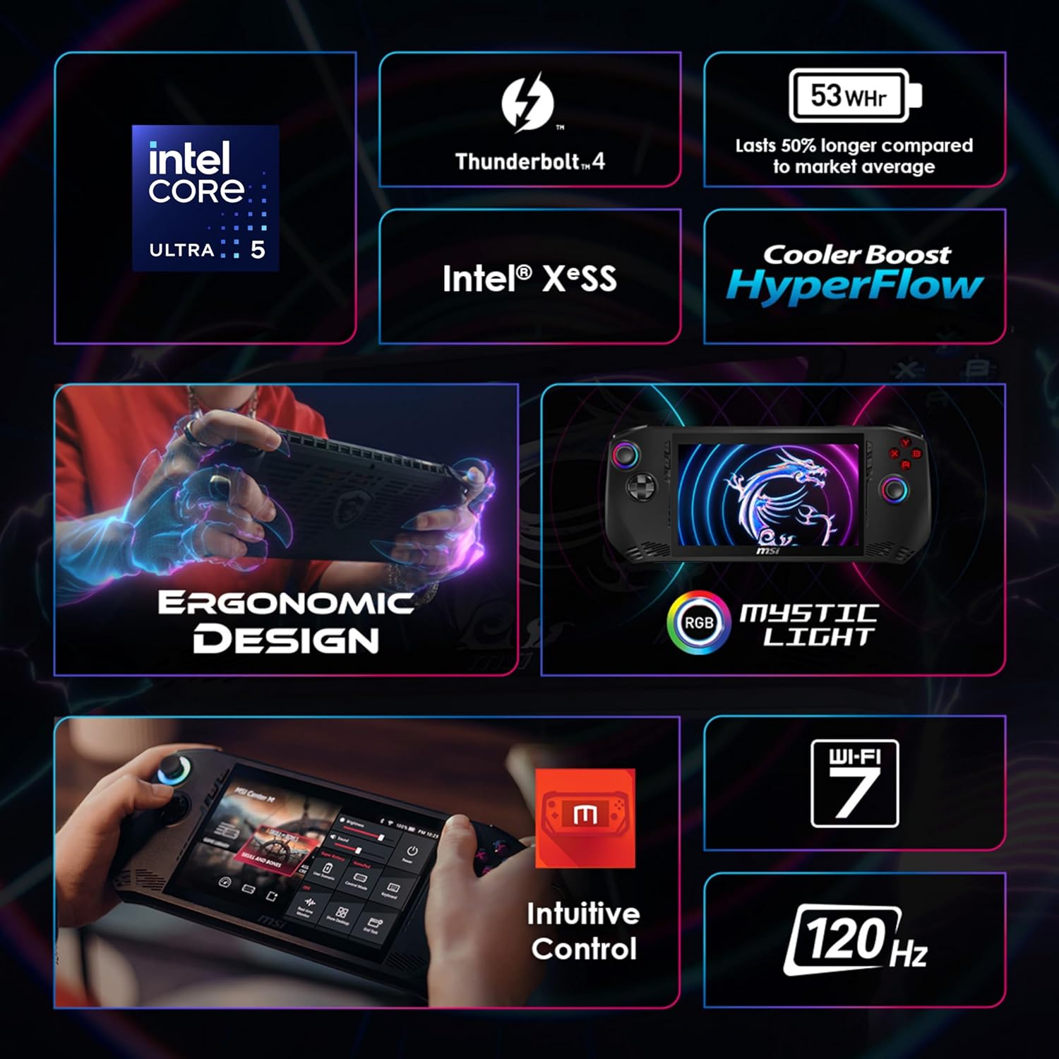 Msi Claw A1M Ultra 5 processor 135H Handheld Gaming Device - image 2