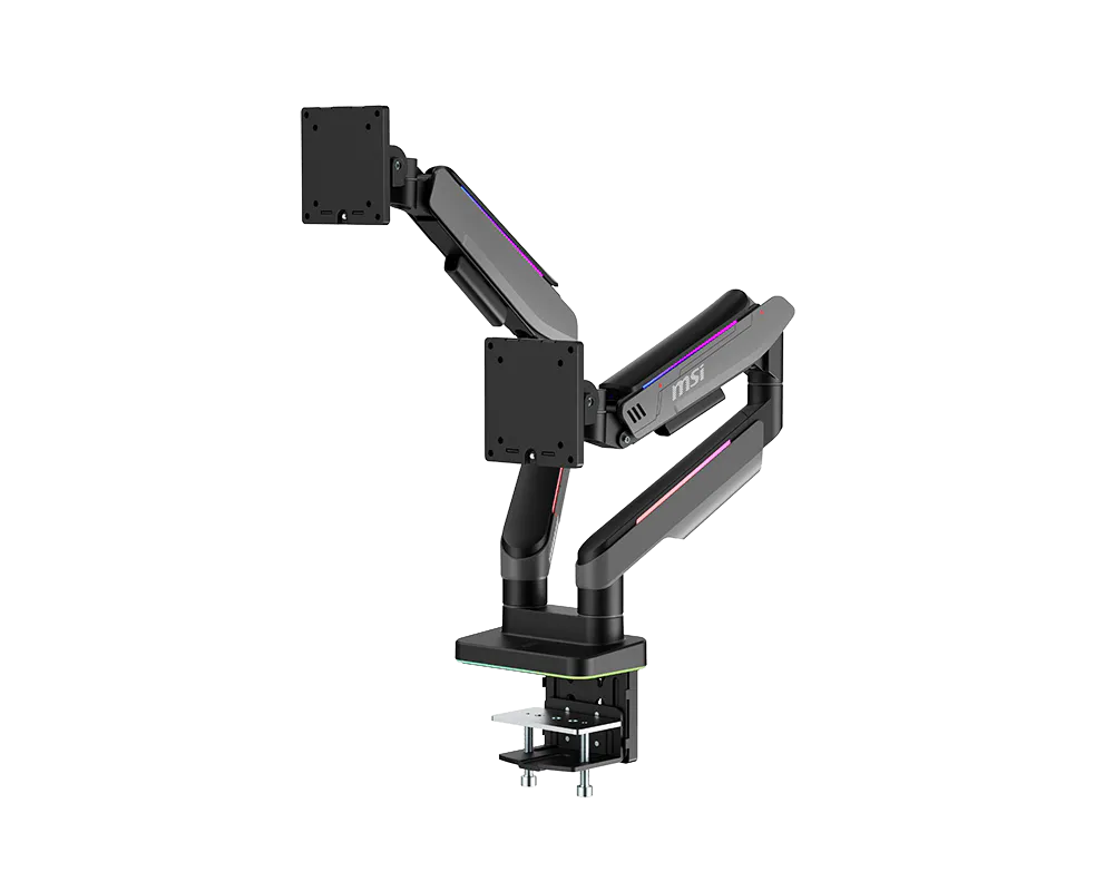 MSI MPG MT201DRG RGB Dual Gas-Spring Monitor Arm - image 2
