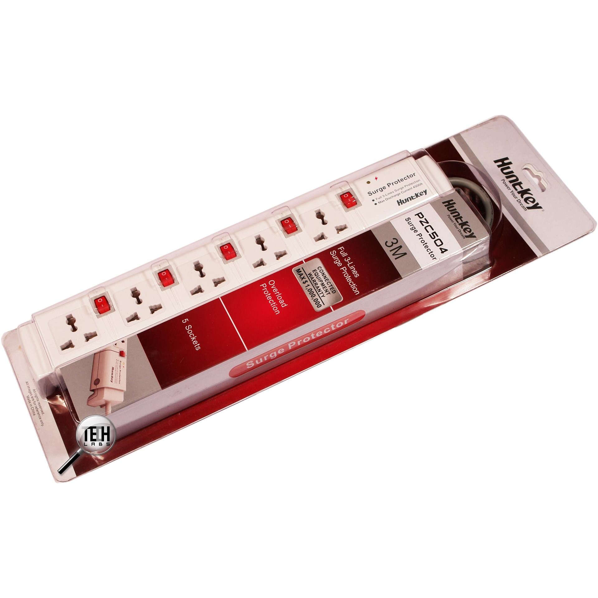 Huntkey Surge Protector 5 Socket 2M Power Cable [PZC504] - image 4