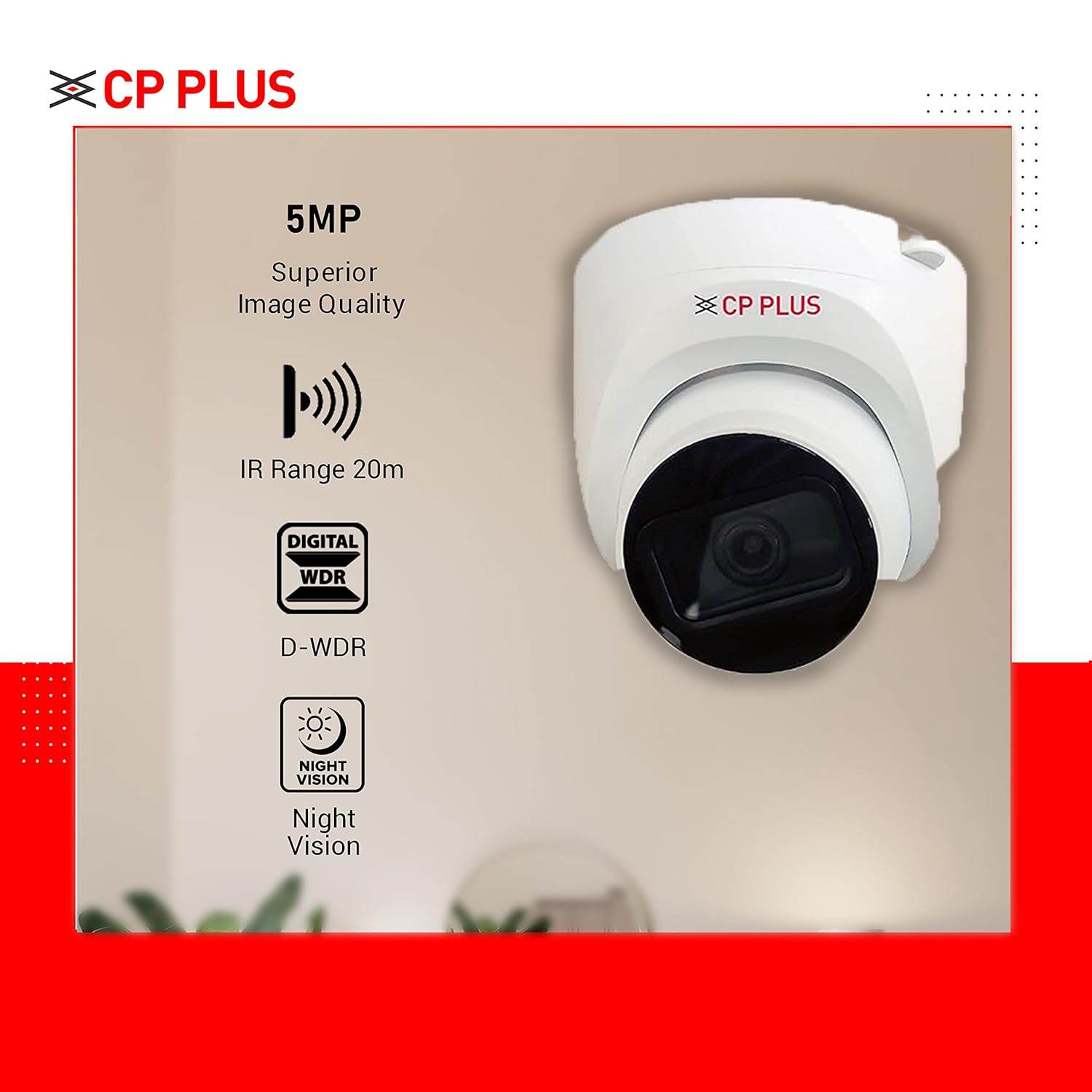 CP Plus Orange Series CP-USC-DC51PL2-V3 Dome Camara - image 2