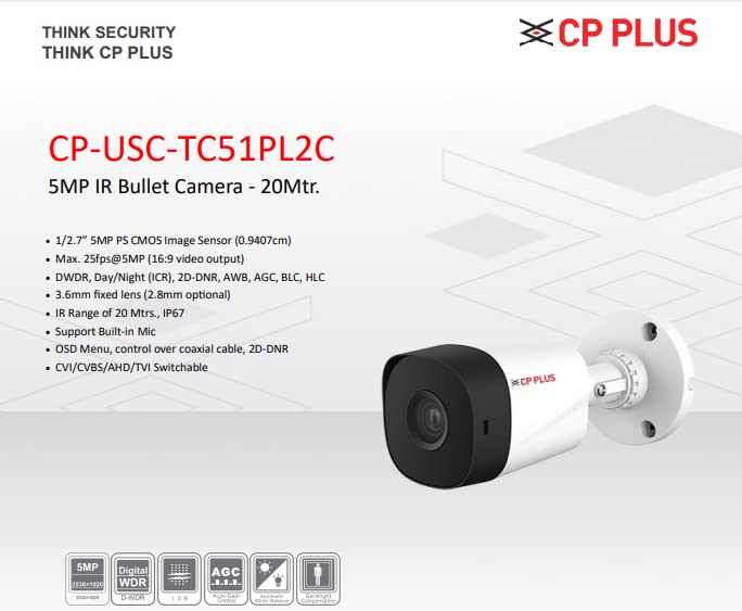 CP Plus Orange Series CP-USC-TC51PL2C Bullet Camara - image 2