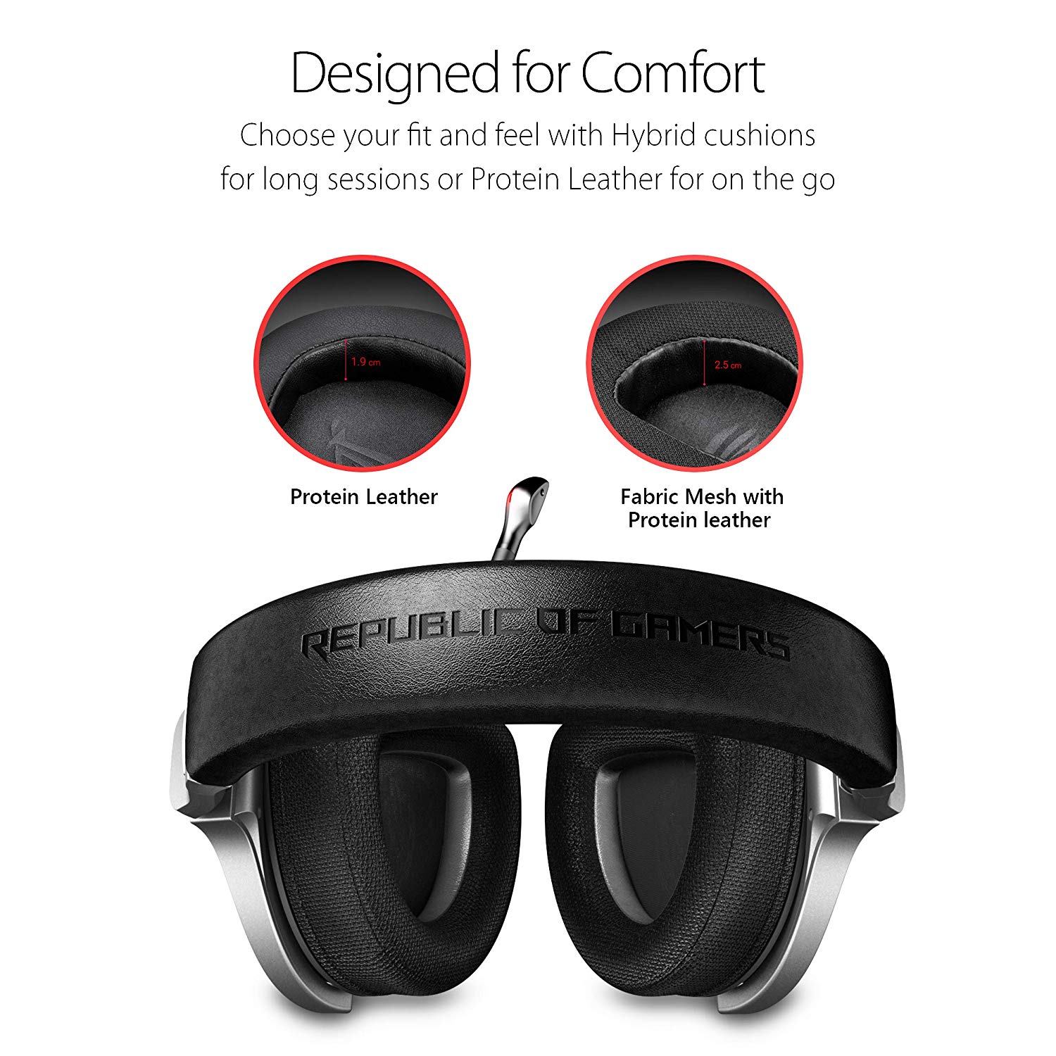 ASUS ROG Delta RGB gaming headset with Hi-Res ESS Quad-DAC, circular RGB lighting effect and USB-C connector for PCs, consoles and mobile gaming - image 6