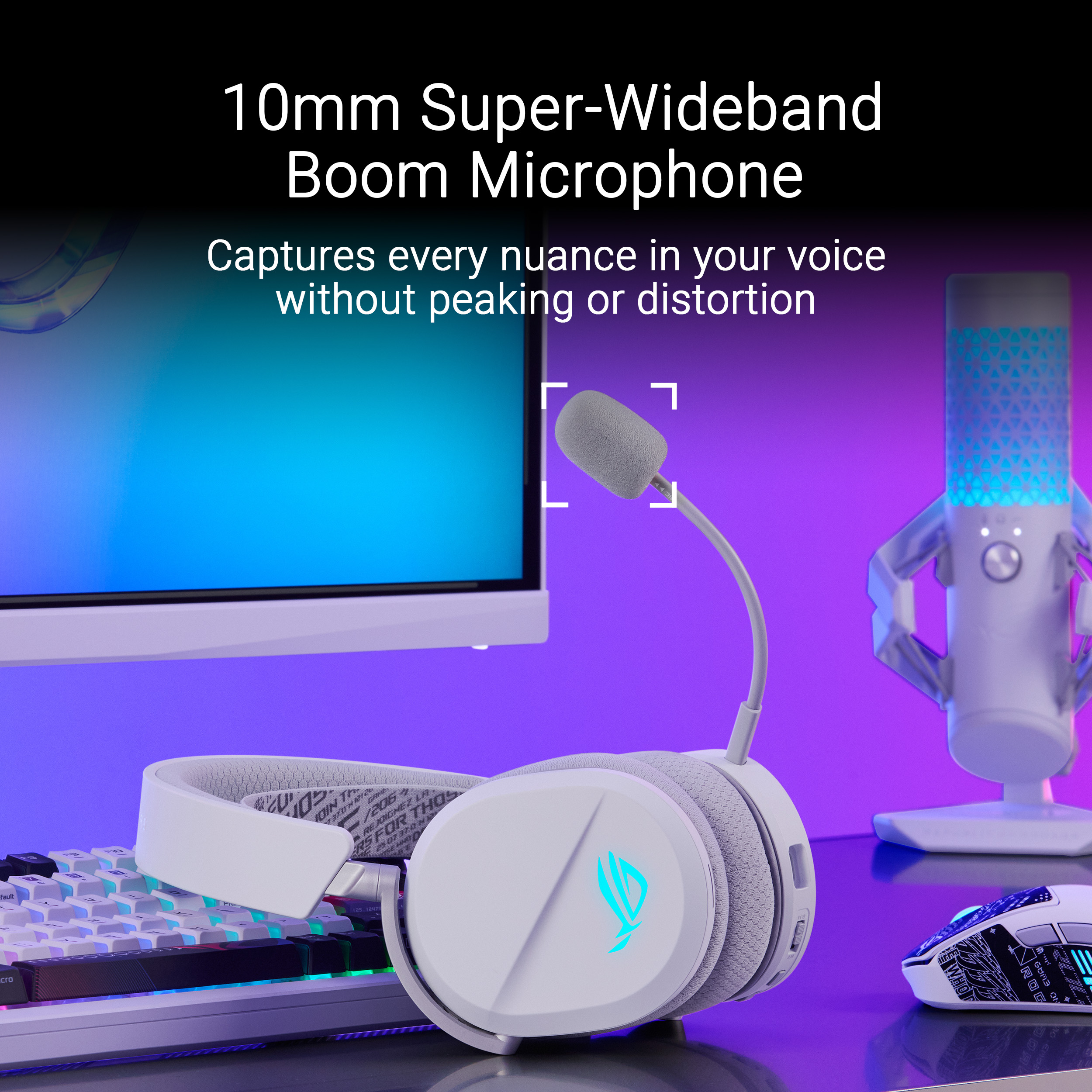 ASUS ROG Pelta White Wireless RGB Gaming Headset - image 6