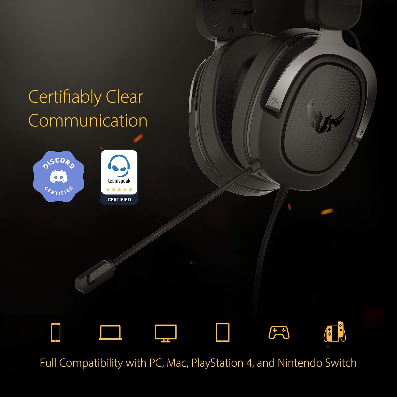 ASUS TUF H3 GUN Metal Wired Gaming Headset - image 2