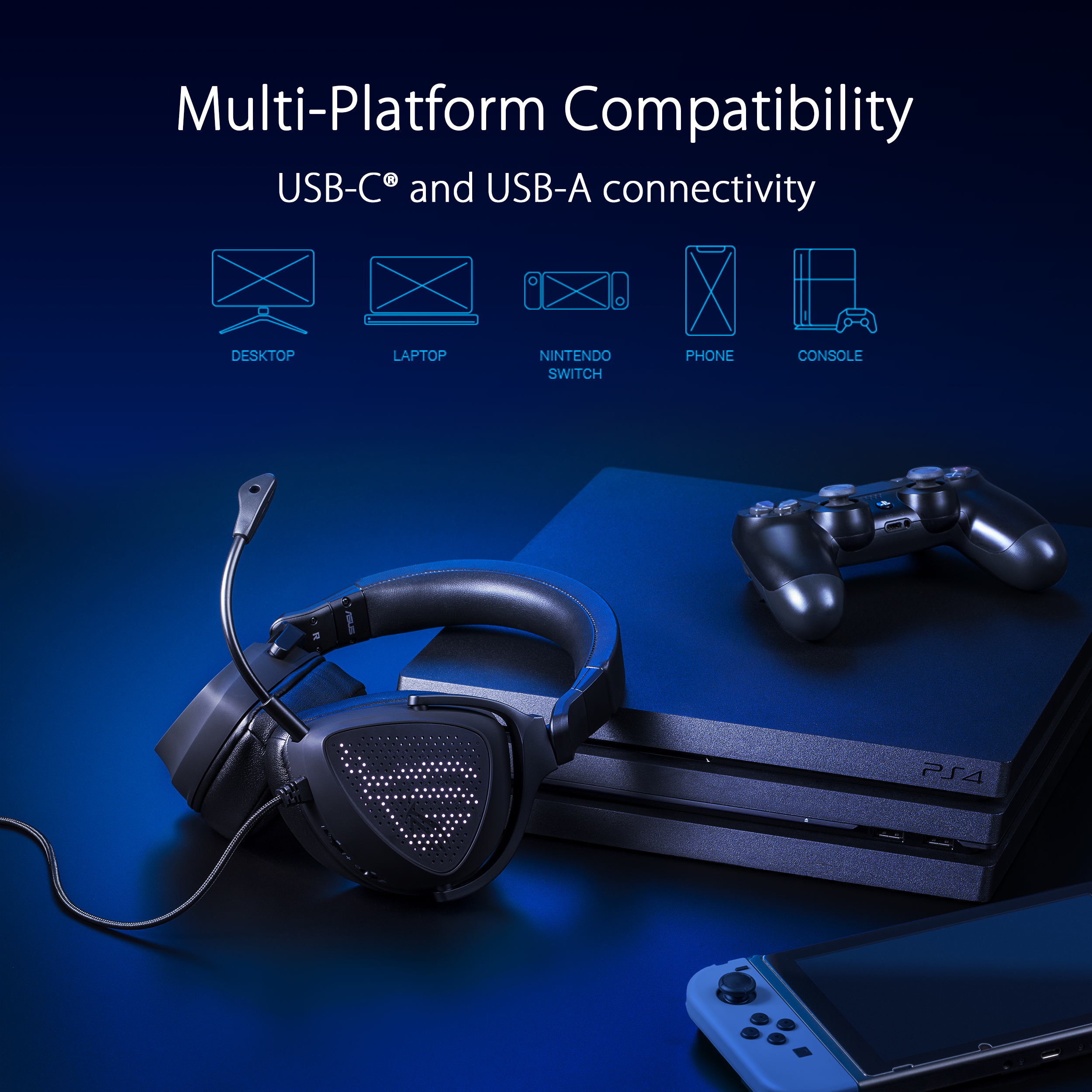 ASUS ROG Delta S Animate Lightweight USB-C gaming headset - image 5