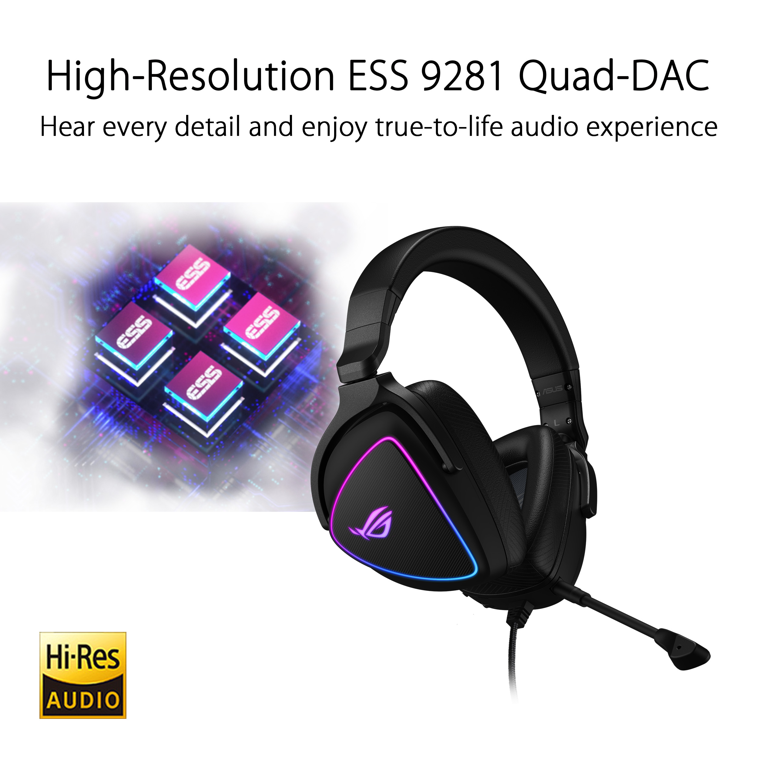 ASUS ROG Delta S Lightweight USB-C gaming headset - image 2