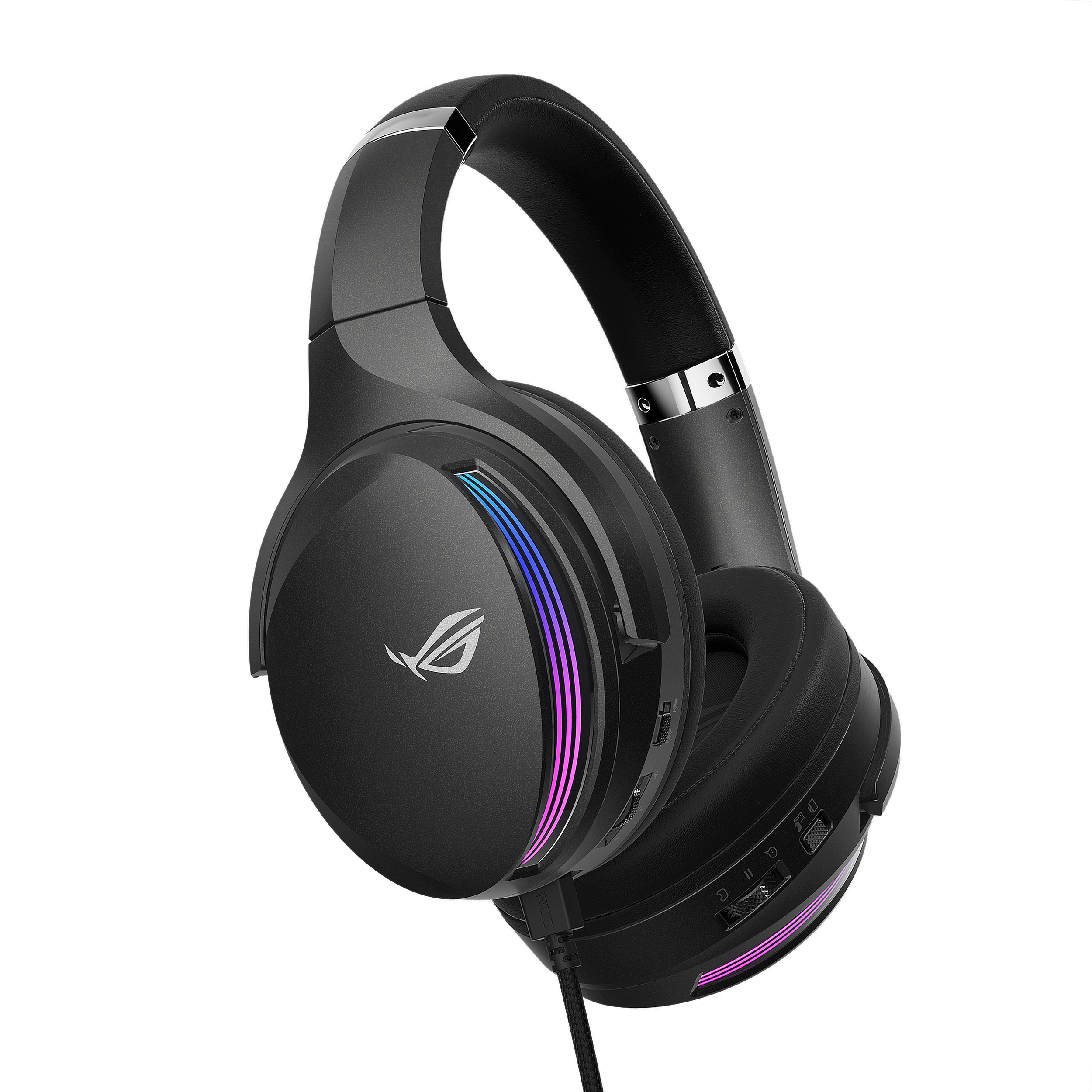 ASUS ROG Fusion II 500 RGB gaming headset with high resolution ESS 9280 Quad DAC™, deep bass and immersive virtual 7.1 surround sound, AI Beamforming Microphones with AI Noise Cancelation, Game Chat volume control, compatible with PCs, PlayStation® 5, Nin